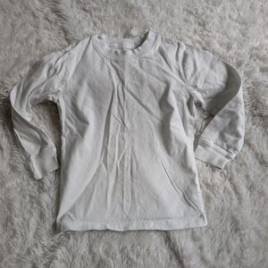 Carter's White 100% Cotton Long Sleeve Crew Neck Tshirt Toddler Size 2T